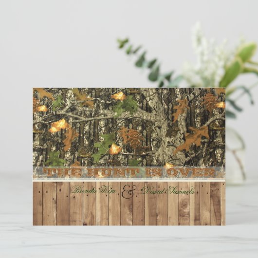 Invitation La chasse est terminée (Debout devant)