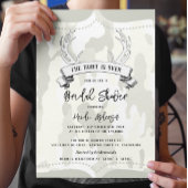 Invitation "La chasse est terminée" Fête des mariées rustique
