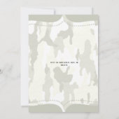 Invitation "La chasse est terminée" Fête des mariées rustique (Dos)