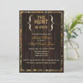 Invitation La Chasse Se Fait Sur Camo Bridal Shower Invitatio (Debout devant)