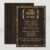Invitation La Chasse Se Fait Sur Camo Bridal Shower Invitatio (Devant / Derrière)