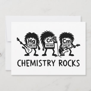 Invitation La chimie déchire le groupe de rock scientifique