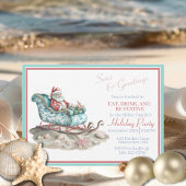 Invitation La Chinoiserie de père Noël sur la plage Invitatio
