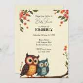 Invitation La chouette sera toujours avec toi (Devant / Derrière)