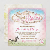 Invitation La CHROMATOGRAPHIE GAZEUSE ceci n'est pas mon 2ème (Devant / Derrière)