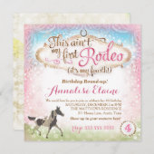 Invitation La CHROMATOGRAPHIE GAZEUSE ceci n'est pas mon 4ème (Devant / Derrière)