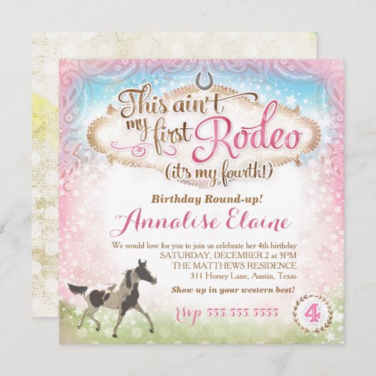 Invitation La CHROMATOGRAPHIE GAZEUSE ceci n'est pas mon 4ème (Devant / Derrière)