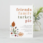 Invitation La chute moderne quitte Thanksgiving Party (Debout devant)