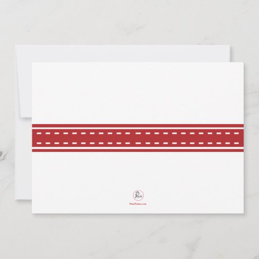 Invitation La chute pique l'invitation (Dos)