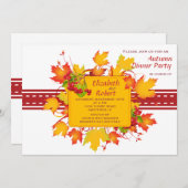 Invitation La chute pique l'invitation (Devant / Derrière)