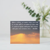 Invitation La citation de Bouddha inspire la motivation (Debout devant)