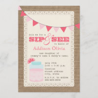 La citronnelle rose Burlap inspire Sip & See Baby