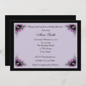 Invitation La clématite fleurit l'invitation nuptiale de (Devant / Derrière)