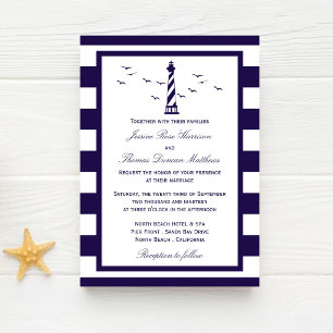 Invitation La collection de mariage du phare nautique
