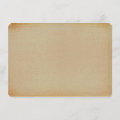 Invitation La collection de mariage steampunk victorien (Dos)