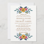 Invitation La collection de Mariages blancs à couronne de fle (Devant)