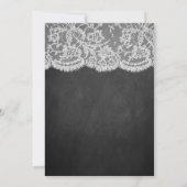 Invitation La collection de Mariages Chalkboard & Lace (Dos)