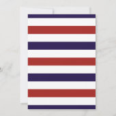 Invitation La collection de Mariages d'Ancres nautiques Red & (Dos)