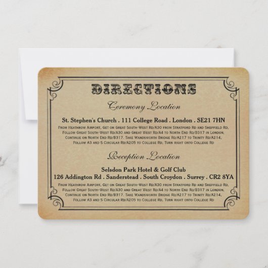 Invitation La collection de Mariages de Steampunk victorienne (Devant)