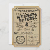 Invitation La collection de Mariages de Steampunk victorienne (Devant)