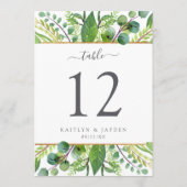 Invitation La collection de Mariages de verdure et d'or n° de (Dos)