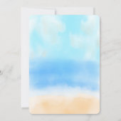 Invitation La collection de mariages Watercolor Beach (Dos)
