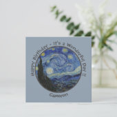 Invitation La collection d'objets de la soirée étoilée de van (Debout devant)