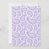 Invitation La collection Mariage moderne Paisley - Purple (Dos)