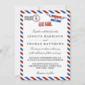 Invitation La collection moderne de Mariages Airmail (Devant)