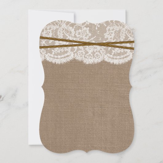 Invitation La collection Rustic Horseshoe Mariage (Dos)