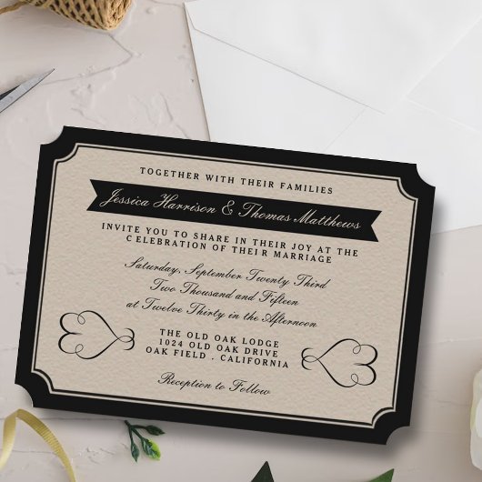 Invitation La collection Vintage Wedding