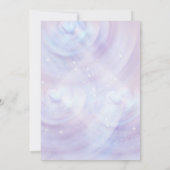 Invitation La colombe de la communion religieuse du baptême (Dos)