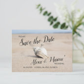 Invitation La compagnie Shell on the Beach sauve la date de p (Debout devant)