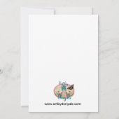 Invitation La confiserie Rose à la Fraise (Dos)