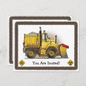 Invitation La construction de chasse-neige badine (Devant / Derrière)