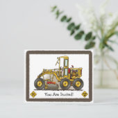 Invitation La construction de niveleuse de route badine (Debout devant)