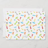 Invitation La construction usine l'invitation de fête (Dos)