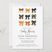Invitation La coquette d'Halloween promet un Baby shower mign (Devant)