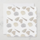 Invitation La côte Mariage balnéaire (Dos)