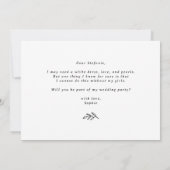 Invitation La couronne de feuillage noir être mon maître d'ho (Dos)