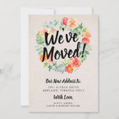 Invitation La couronne de fleurs orange que nous avons déplac (Devant)