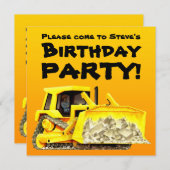 Invitation La coutume badine la partie de bouteur de (Devant / Derrière)