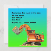 Invitation La coutume badine la partie de construction (Dos)