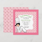 Invitation La coutume badine l'invitation de partie avec (Devant / Derrière)