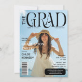 Invitation La Couverture GRAD Photo Magazine Graduation Party (Devant)