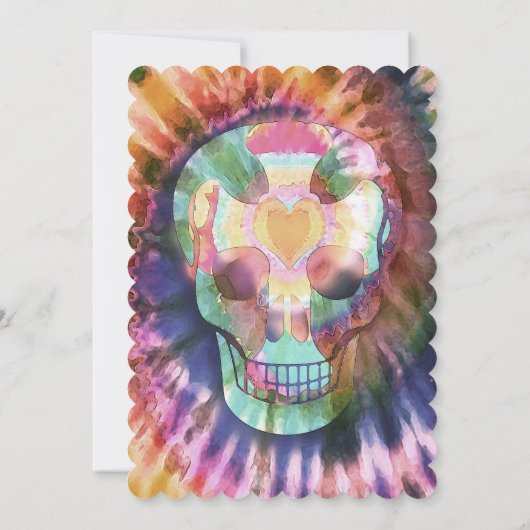 Invitation La cravate du crâne de sucre teint la beauté de l' (Dos)