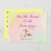 Invitation La Croix et la Bible - (Devant / Derrière)