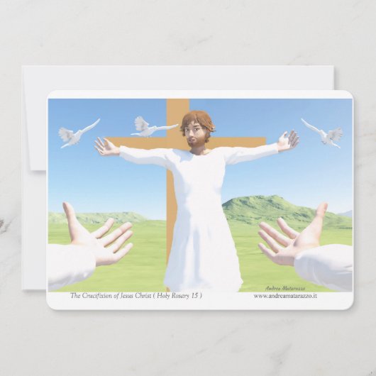 Invitation La Crucifixion de Jésus (Devant)