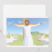 Invitation La Crucifixion de Jésus (Devant / Derrière)