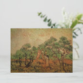Invitation La Cueillette des olives par Vincent van Gogh (Debout devant)